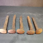 Vintage Antique Metal Railroad Spikes Lot Of 5