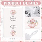6 Pcs Spring Floral Teacups Kitchen Dish Towels  18 X 26 Inch Vintage French    