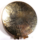 New Japanese Geisha Double Mirror Compact Intricate Design Gold Red Finish 3 x3 