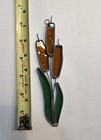 Cattail Stained Glass Window Hanging 