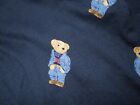 Mens Polo Ralph Lauren Navy Blue Sleepware Pajama Pants  Sz Large Bear Logo