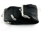 Tss Deluxe Leather Cigarette Case Pack Holder Pouch With Coin Purse - Black