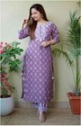 Beautiful Designer Women Kurti Pant Set Indian Bollywood Salwar Kameez Suit