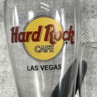 Set Of 2 Hard Rock Cafe Pilsner Glasses - Las Vegas   Bahrain