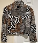 Vintage Maxima Wilsons 100  Leather Animal Print Jacket- Cheetah Zebra Snakeskin