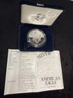     2001-w American Eagle Silver Uncirculated Dollar In Original Mint Box With Coa