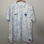Nike France Jersey Mens Xl White 2022 World Cup Away Dri-fit Soccer Shirt