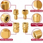4x Pressure Washer Adapters Set Quick Disconnect Kit M22 Swivel To 3 8   Connect