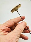 Antique Hatpin Exquisite Large Amethyst Glass Long Lovely Quality Collectible