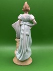 Vintage Antique Style Porcelain Lady Figurine Vase Victorian Woman Planter Decor