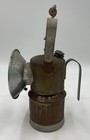 Vintage  Brass  Miner s  Carbide Lamp - 9  Tall