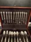 Gorham Sterling Silver    chantilly      12  Six Piece Settings  81 Pieces    Chest