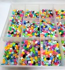 Lot Of Perler Fuse Beads Assorted Colors W storage Container Diy Crafts Projects