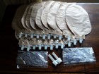 Hollister  New Image 18414 Urostomy Pouches   20 Pouches    Adapters   Caps