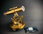 5  Vintage Brass Theodolite Alidade Compass - Antique Survey Transit Telescope I