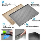 Winisok Under Sink Mat 34 X 22 In Waterproof Silicone Cabinet Liner Dark Gray