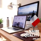Anley France Desk Flag Set 6x4 Inch Mini French Flag With 12 In Pole Base