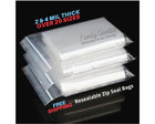 Zip Seal Clear Plastic Recloseable Parts Bags 2 Mil   4 Mil Thick  Jewelry Bags