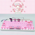 Cinnamoroll My Melody Kuromi Mechanical Keyboard 87  104 Keys Keypad Cyan Axis