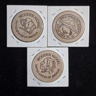 Diablo Numismatic Society 1995 35th Anniversary Wooden Nickel Token Lot Set 3