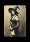 Vintage Witch Boudoir 1920s Pin Up Art 4x6 Photo