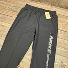 Nike Dri-fit Training Woven Jogger Pants Mens Large Tall Black Fv9763-010 New