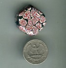 African Trade Beads Vintage Antique Venetian Old Glass Millefiori Tabular Bead