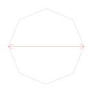 Polystyrene Octagon  point To Point  Cake Dummy