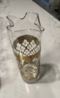 Vintage Mcm Culver Valencia Green Gold Double Spout Cocktail Pitcher Martini Vtg
