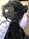 Russ Berrie Shining Stars Black Cat Plush Stuffed Kitty Green Eyes With Tags