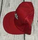 Stroh s Beer Hat Adjustable Vintage Red Trucker Mesh Snapback Graphic Cap