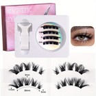 Reusable Magnetic Eyelashes With Applicator No Glue Needed Natural Lashes Kit