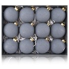 Neutral Christmas Ornaments For Tree Decorations - Textured Dusty Blue