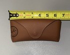 New Ray-ban Brown Leather Case With Cleaning Cloth - Made For Sunglasses
