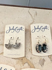 New On Cards Jody Coyote 10 Pairs Drop Dangle Earrings Lot Mixed Metals