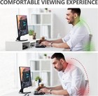 Dual Monitor Stand Riser With Length And Angle Adjustable  3 Shelf