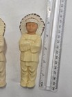 2x Vintage 1950s Plastic Celluloid Native American Indian Chief Figure 5 5   