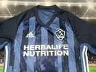 Los Angeles Galaxy Soccer 2019 20 Away Adidas Blue Jersey Sz Large Preowned