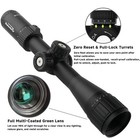 3-9x40 Ao Rifle Scope  30mm Tube  Red green Mil-dot  Waterproof  20mm Rings