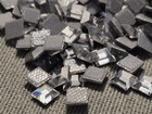 120 Pcs  Pack Swarovski Clear Crystal Hotfix Square Rhinestones 4mm 2400