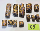      Rare      20 Vintage African Trade Beads Venetian Italian Millefiori Unique 