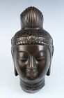 Old Vintage Beautiful Japanese Buddhism Bronze Mask -kannon-       