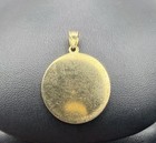 Vintage 14k Yellow Gold Saint Michael Pray For Us Pendant