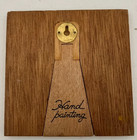 Vintage Sun And Puppy Leonard Hand Painted Wood Decor - Pre-owned