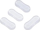 4 Pcs Transparent Toilet Seat Bumper Set  Silicone Strong Adhesive Toilet 
