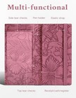 Checkbook Cover For Personal Checkbook Holder For Women   Men Wine Red