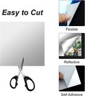 10 Pack Flexible Mirror Sheets Decorative Self Adhesive Mirror Tiles  8x10 Inch