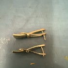 2pc Gold Tone Metal Cuff Links