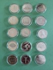 L  k 90  Silver Coins Dollars Lot 15 Commemoratives Differents News