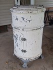 Large Antique Cylindrical Ice Box